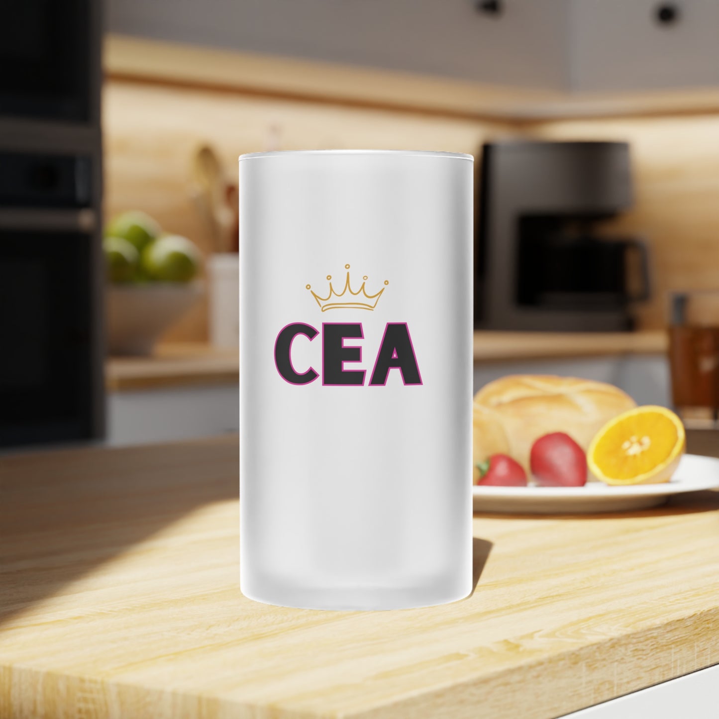 Capital Elite Frosted Glass Beer Mug